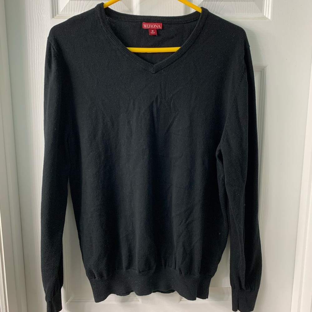 Black V Neck Sweater